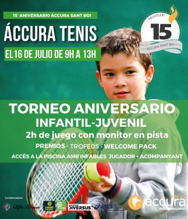 Torneo infantil- juvenil tenis 15º Aniversario